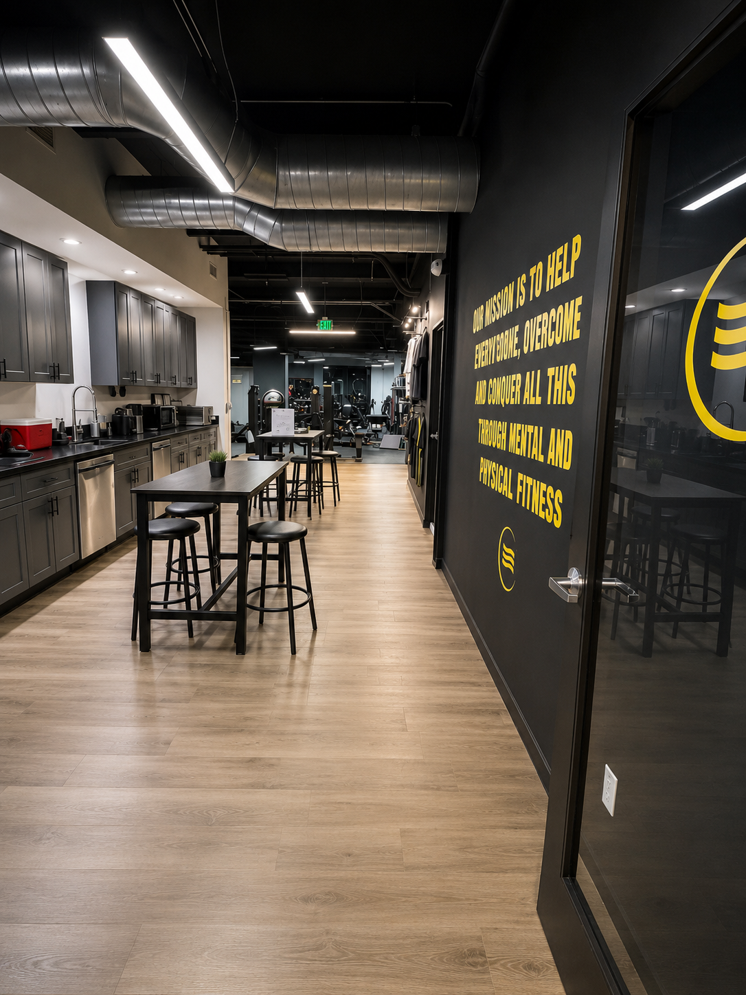 Coffee break area inside Conquer All Things Burbank