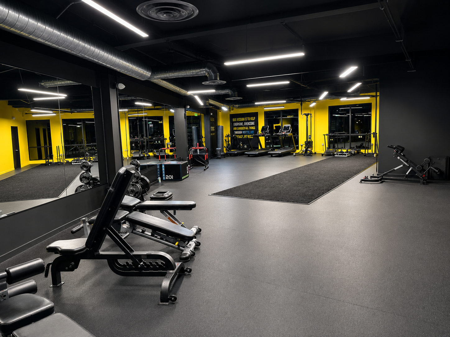 Functional training area inside Conquer All Things Burbank